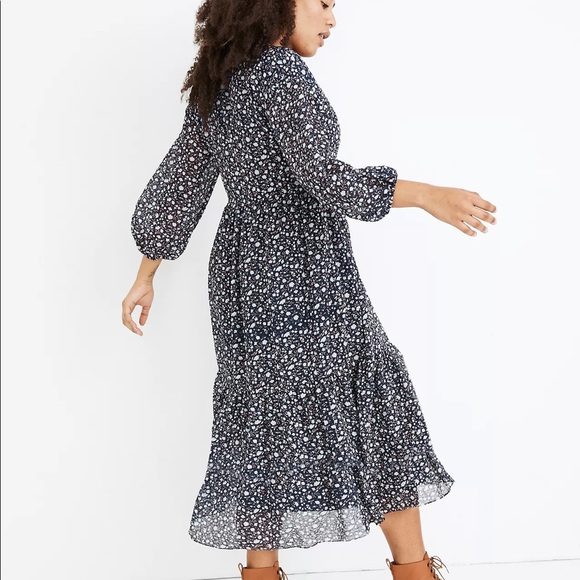 Tie-Waist Midi Dress in Harvest Vine - Picture 7 of 8